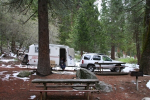 Camping in the snow!